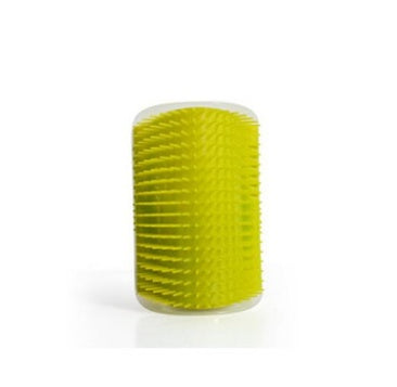 Wall-Mounted Cat Grooming Tool | Corner Rubbing Massager Brush Device