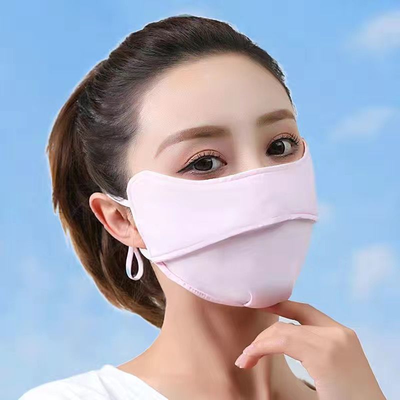 Ice Silk UV Protection Sunscreen Face Mask