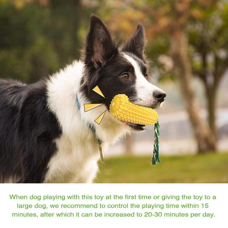 Durable Corn Stick Dog Toy | Squeaky, Bite-Resistant Rope Chew for All Breeds