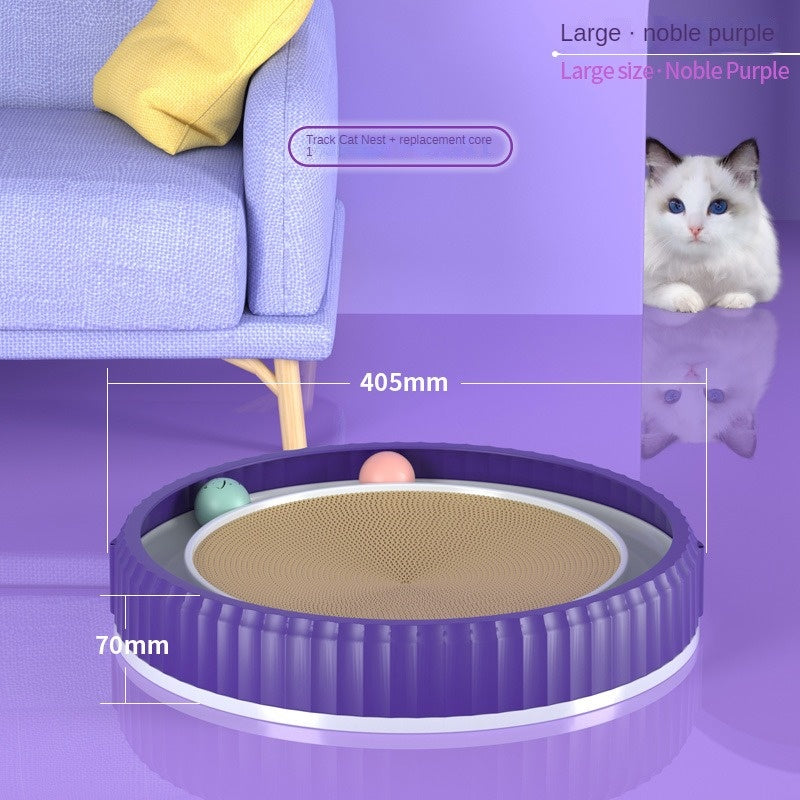Modern Round Cat Scratching Pad | Wear-Resistant Claw Grinder Pet Product