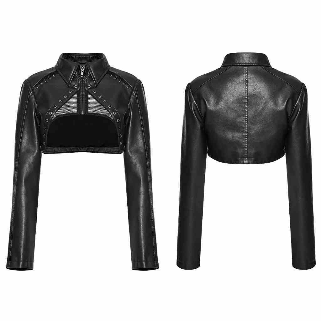 Women's Dark Sweet Cool Short Leather Jacket