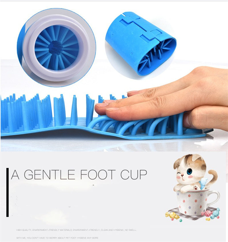 Quick Clean Pet Paw Washer | Silicone Dog Foot Scrubber Tool