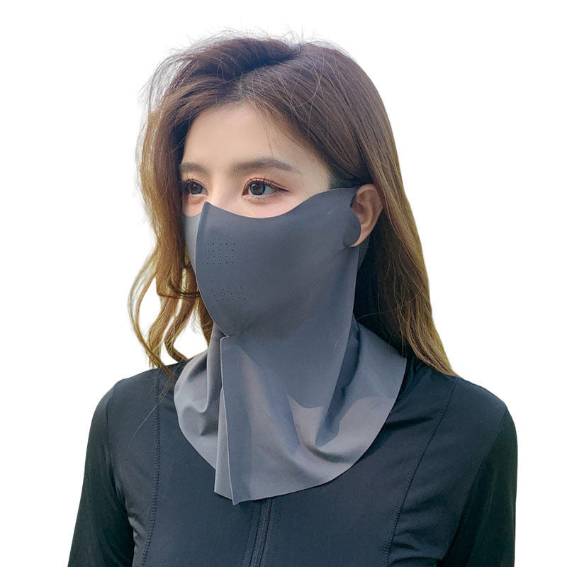 Ice Silk UV Protection Sunscreen Face Mask
