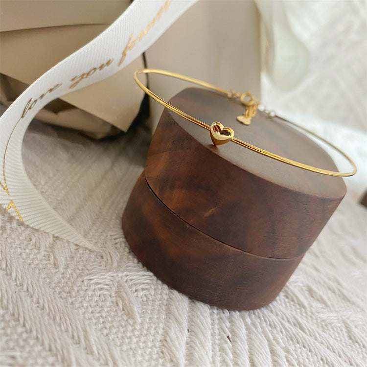 Chic Women's Glossy Niche 925 Sterling Silver Bracelet