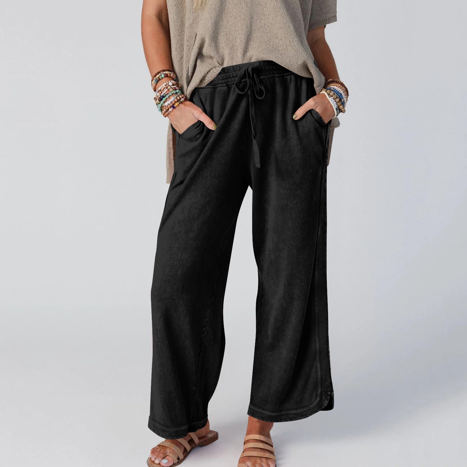 Women's Fashion Wide Leg Casual Sports Pants