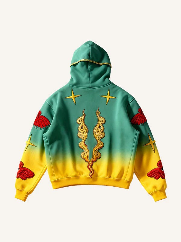 Retro Aesthetic Printed Hoodie | Loose Fit Casual Pullover Sweatshirt