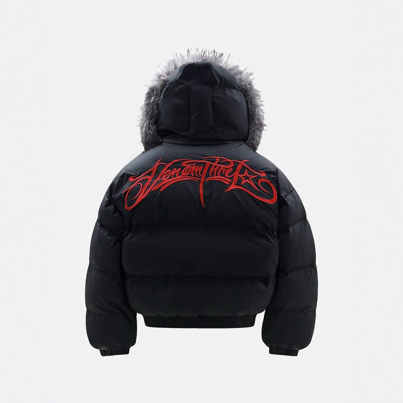 Men's American Vintage Cotton-Padded Jacket | Zip-Up Cardigan Style Coat