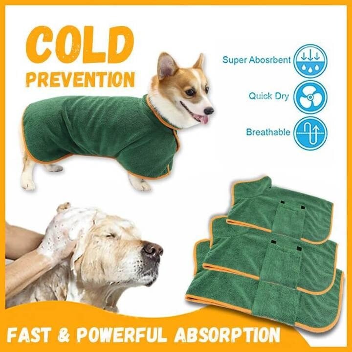 Lightweight Super Absorbent Pet Bathrobe