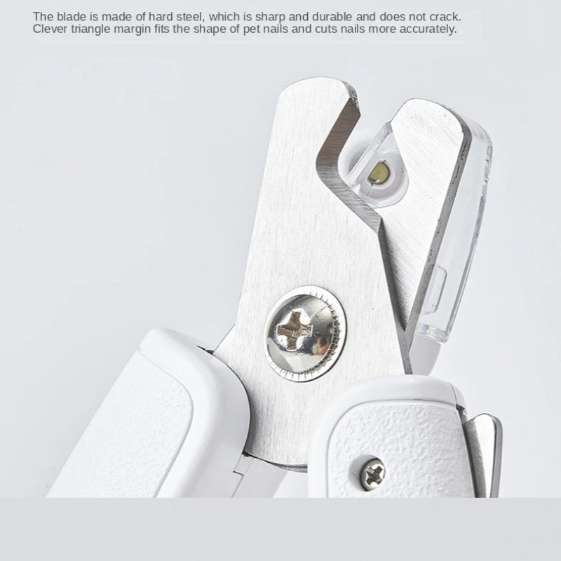 Animal Nail Grooming Tool: LED Light Clipper Scissors for Dogs and Cats