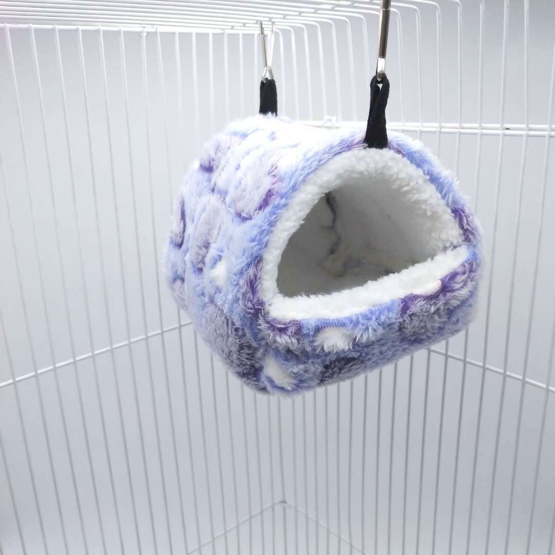 Soft Fluffy Cotton Hamster House | Warm Pet Cage Nest for Small Animals