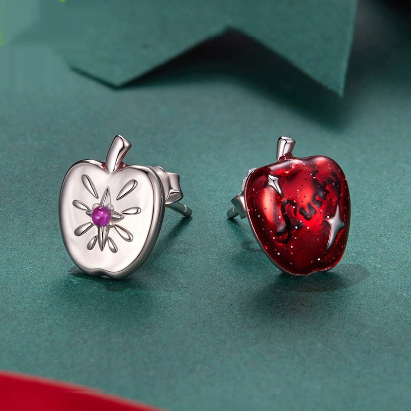 Winter Lucky Asymmetric Stud Earrings