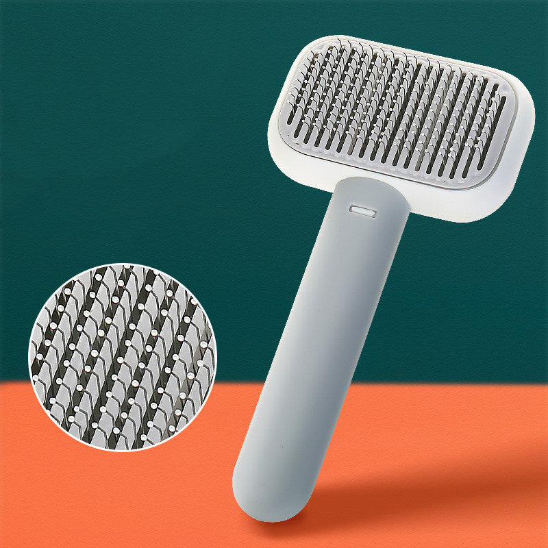 Cat & Dog Hair Massage Comb | Open-Knot Brush & Stainless Steel Grooming Tool