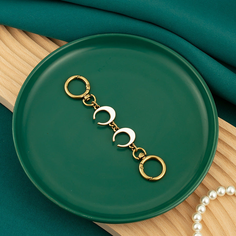 Metal Bag Strap Extension Chain for One-Shoulder Bag Conversion