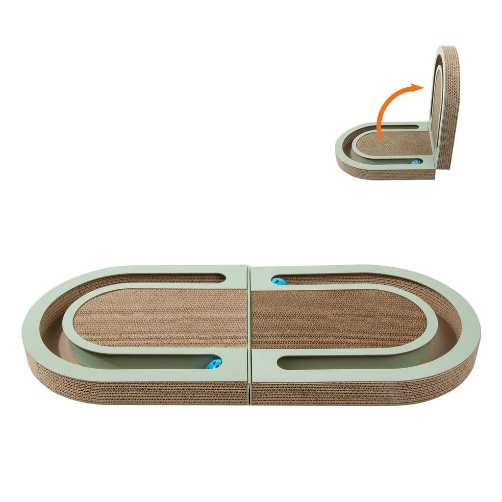 Durable Corrugated Folding Cat Scratcher | Pet Supplies Interactive Ball Toy