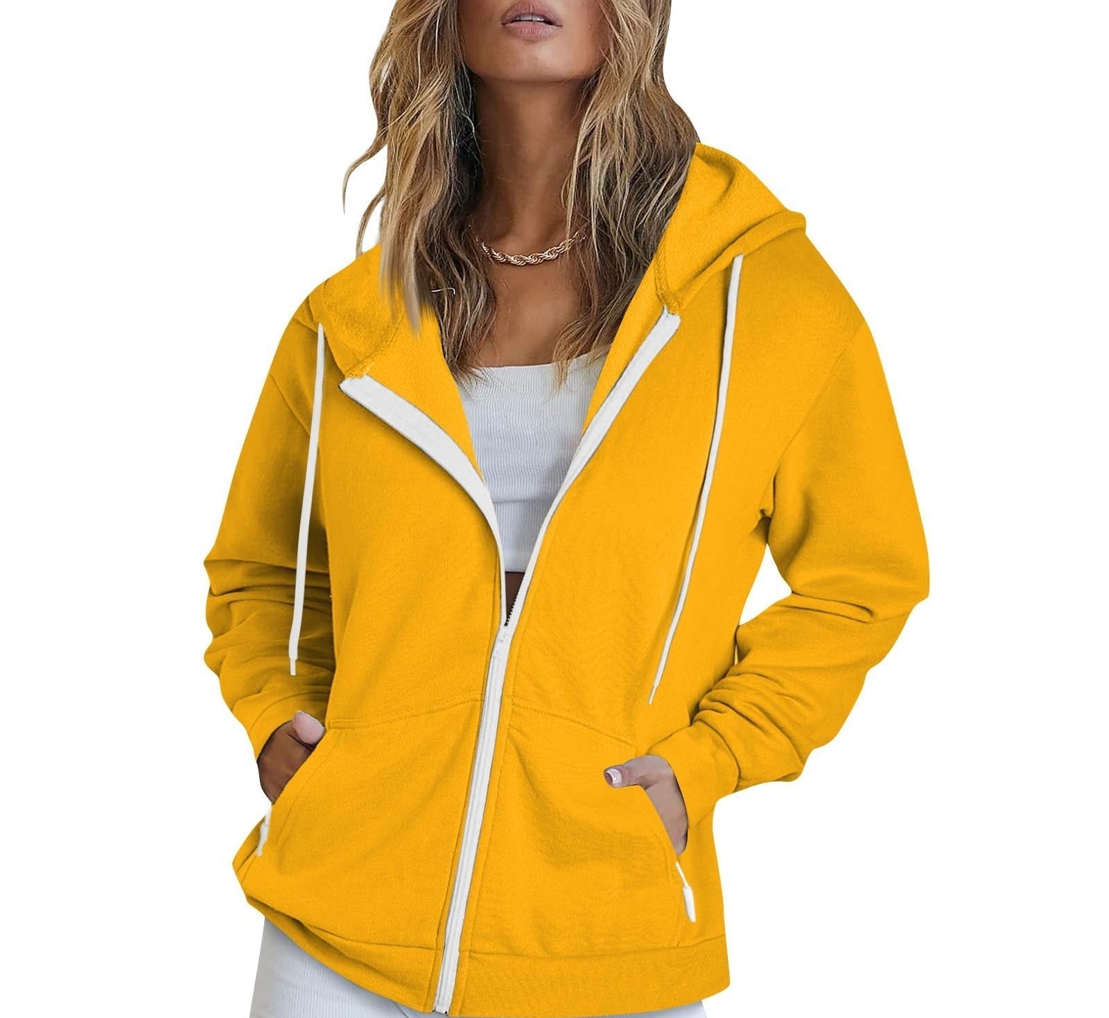Unisex Sports Full-Zip Hoodie Cardigan