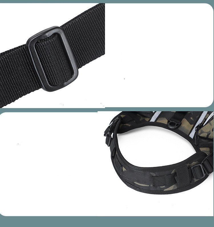 Adjustable Dog Hiking Backpack | Large Pet Travel Saddle Bag for Gear