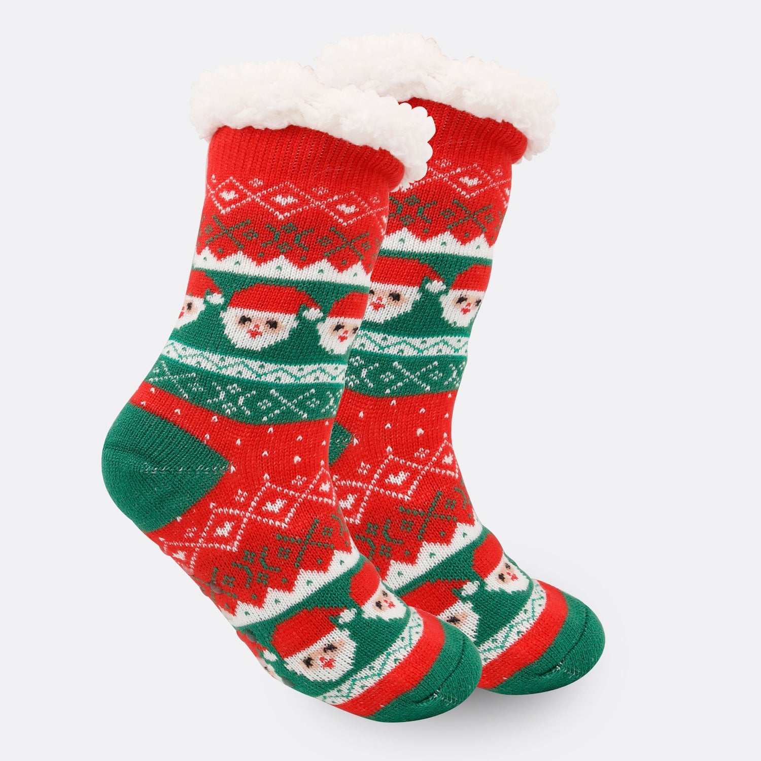 Festive Thermal Fleece-Lined Slipper/Room Socks