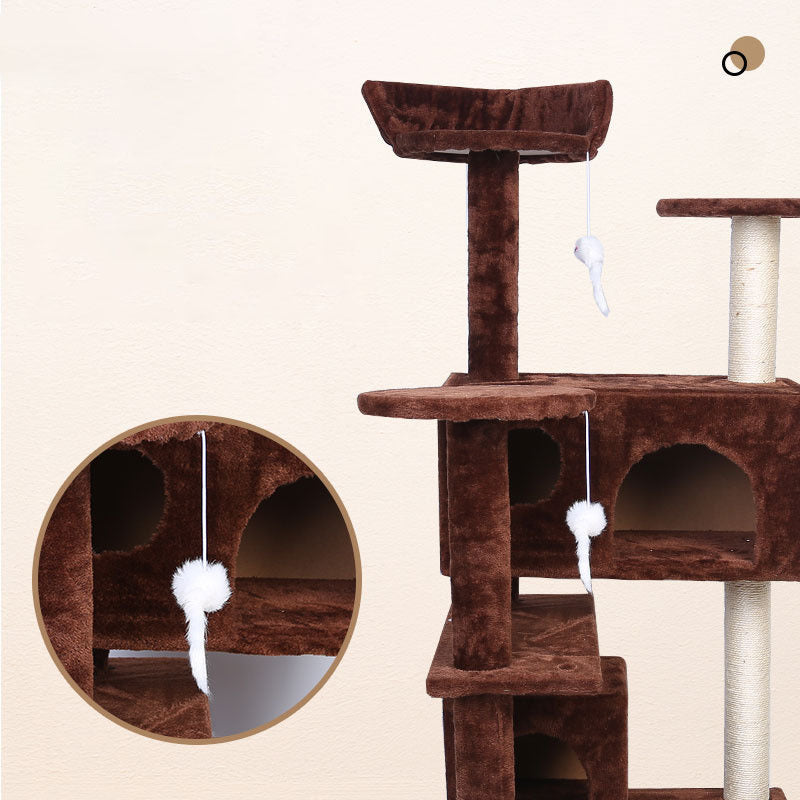 Premium Villa Cat Climber & Activity Center | Large Indoor Cat House Toys