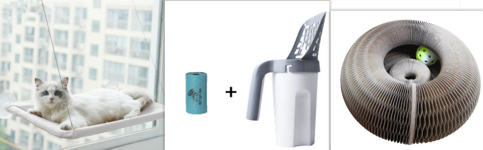 Suction Cup Cat Window Hammock Bed | Hanging Pet Litter Sucker Perch