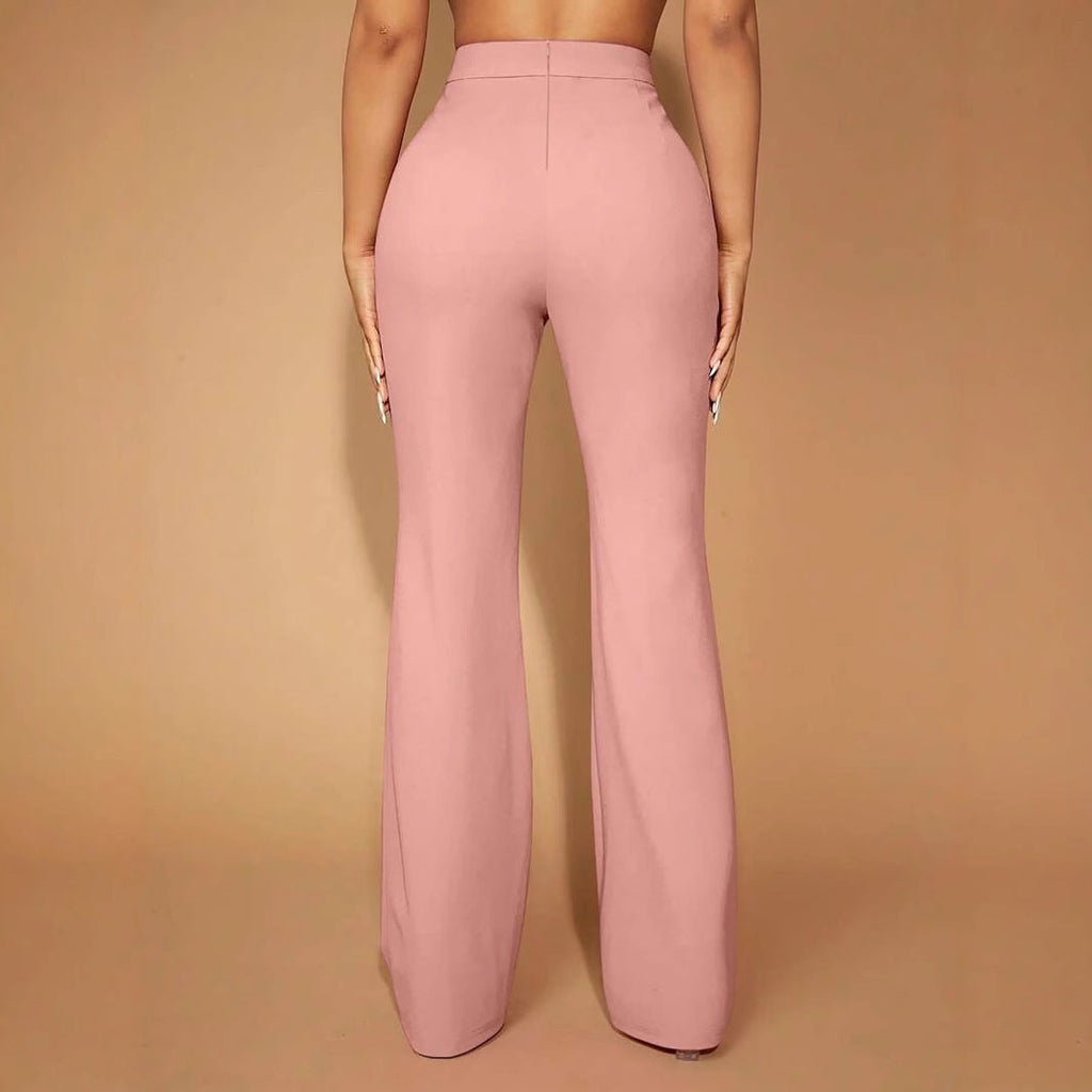 Fashion Fall High Waist Business Casual Trousers