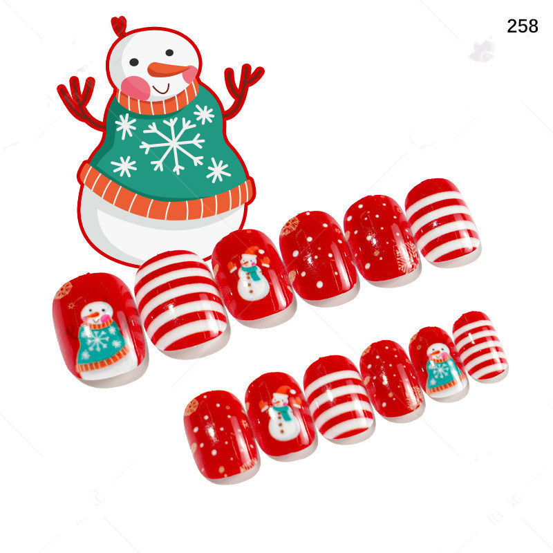 Cute Christmas Fake Nails