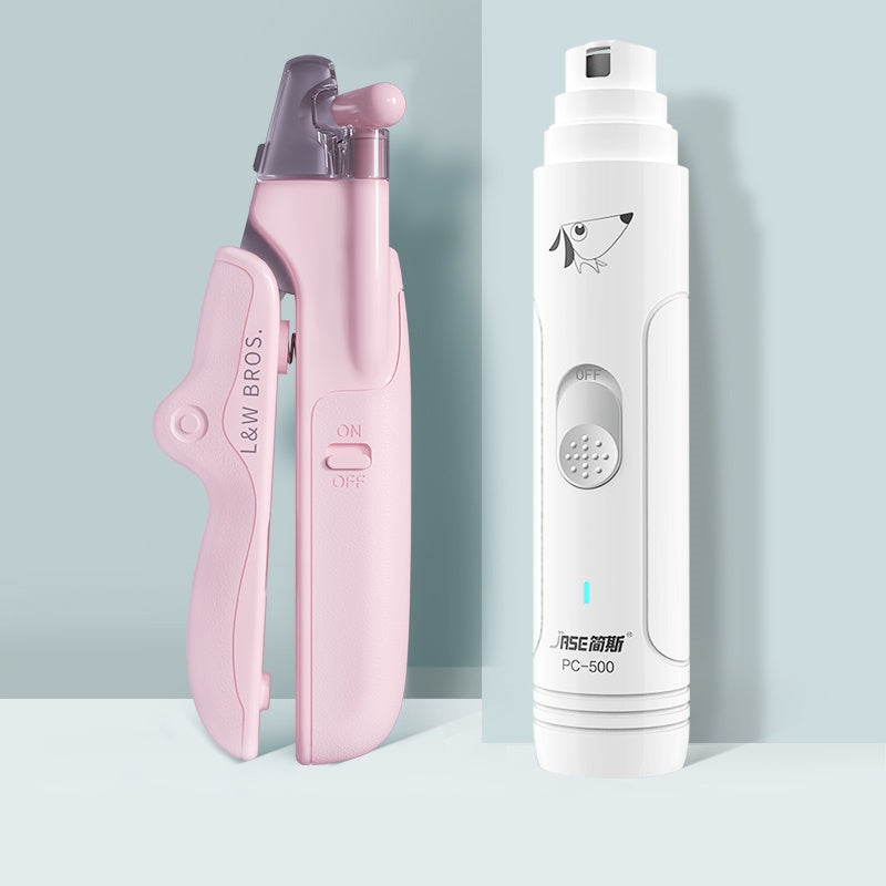 Professional Pet Nail Clippers with LED Light | Safety Trimmer Tool for Dogs & Cats