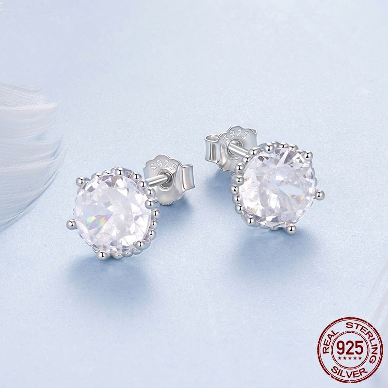 Elegant Sterling Silver Dainty Ear Studs