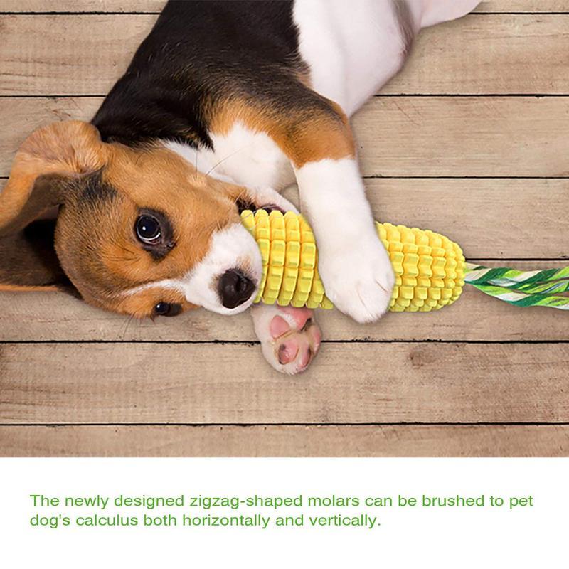 Durable Corn Stick Dog Toy | Squeaky, Bite-Resistant Rope Chew for All Breeds