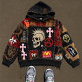 Oversized Vintage Graphic Hoodie | Loose-Fitting Pullover Sweater