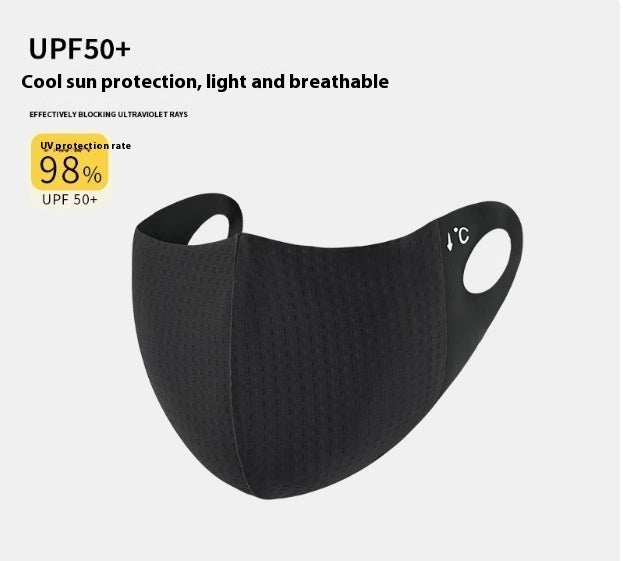 Ice Silk UV Protection Sunscreen Face Mask