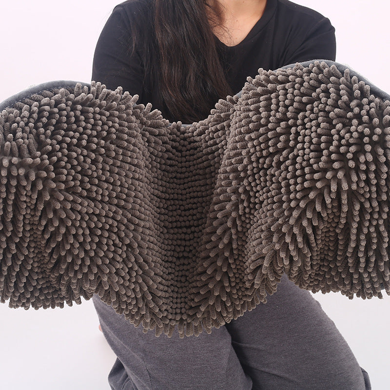 Soft Pet Scrubbing Towel Mitt | Gloved Bath Towel for Cats and Dogs