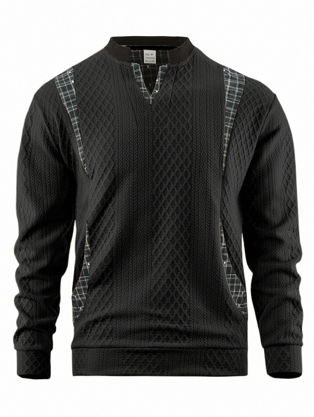 Men's Contrast Color Pullover Sweater | Casual Knit Jumper Top