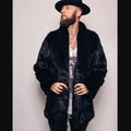 Luxury Style Men's Faux Fur Overcoat | Mid-Length Mink-Like Lapel Jacket