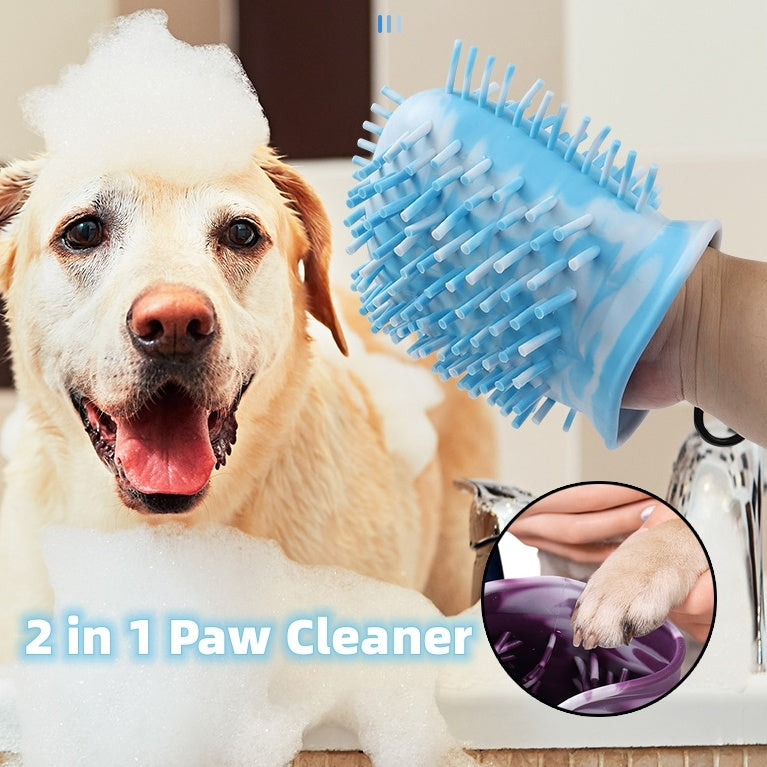Pet Foot Cleaning Washer Brush Cup | Soft Silicone Paw Clean Bucket for Dogs