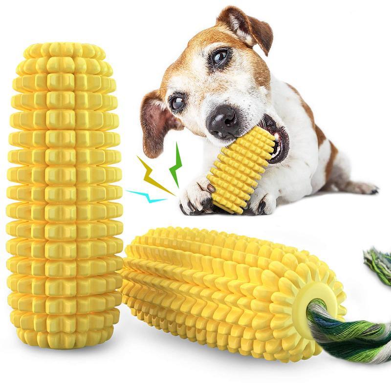 Durable Corn Stick Dog Toy | Squeaky, Bite-Resistant Rope Chew for All Breeds