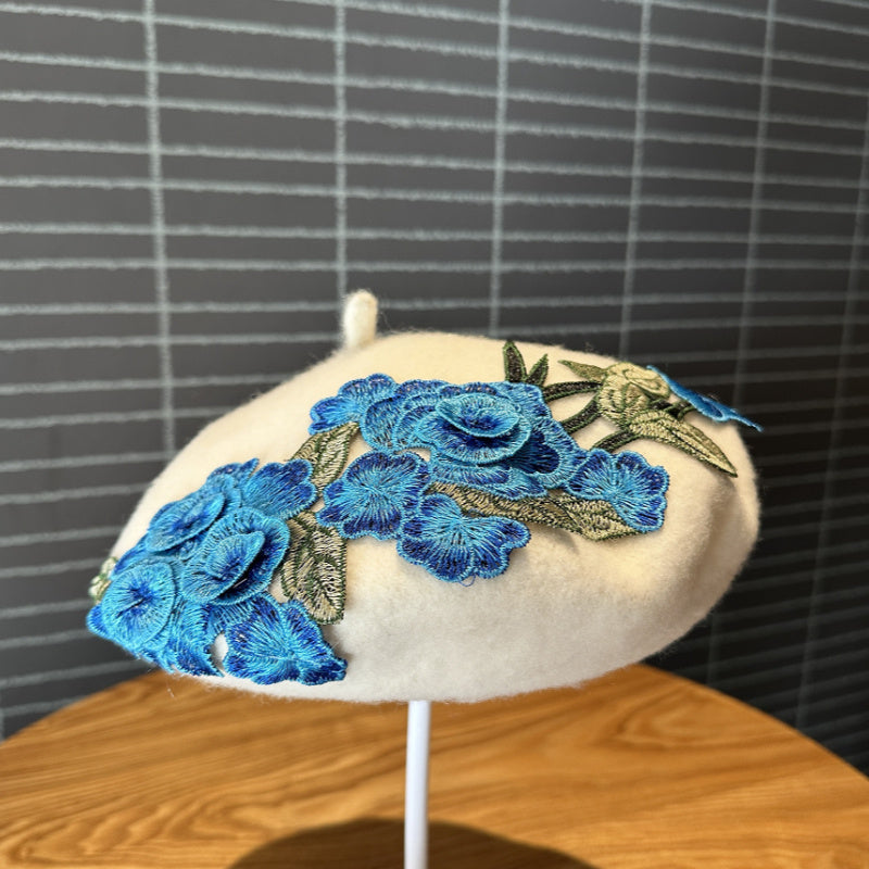Fashionable Woolen Artistic Painter's Beret Hat