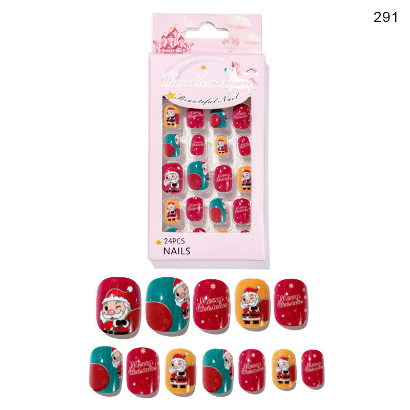 Cute Christmas Fake Nails