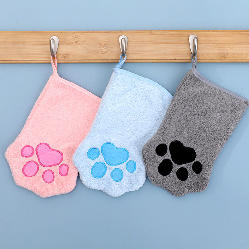 Dog Bathing Glove & Absorbent Towel | 2-in-1 Quick-Drying Pet Mitt