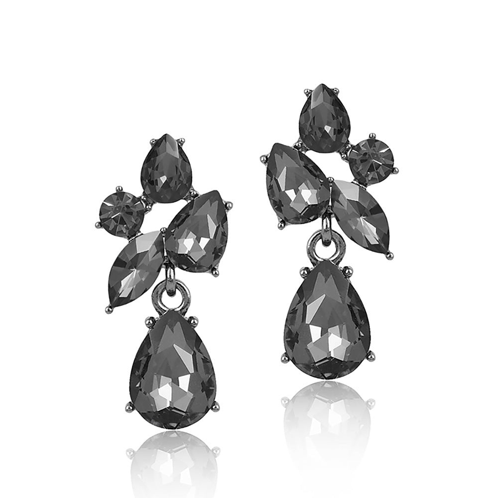Dainty Crystal Steel Post Earrings
