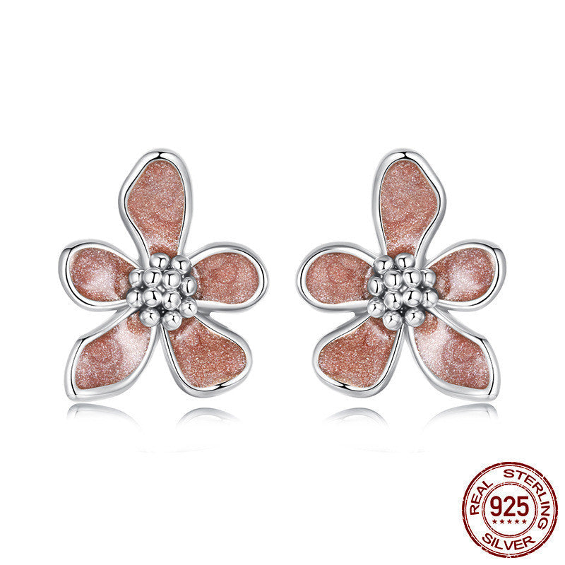 Dainty Autumn Flower Stud Earrings