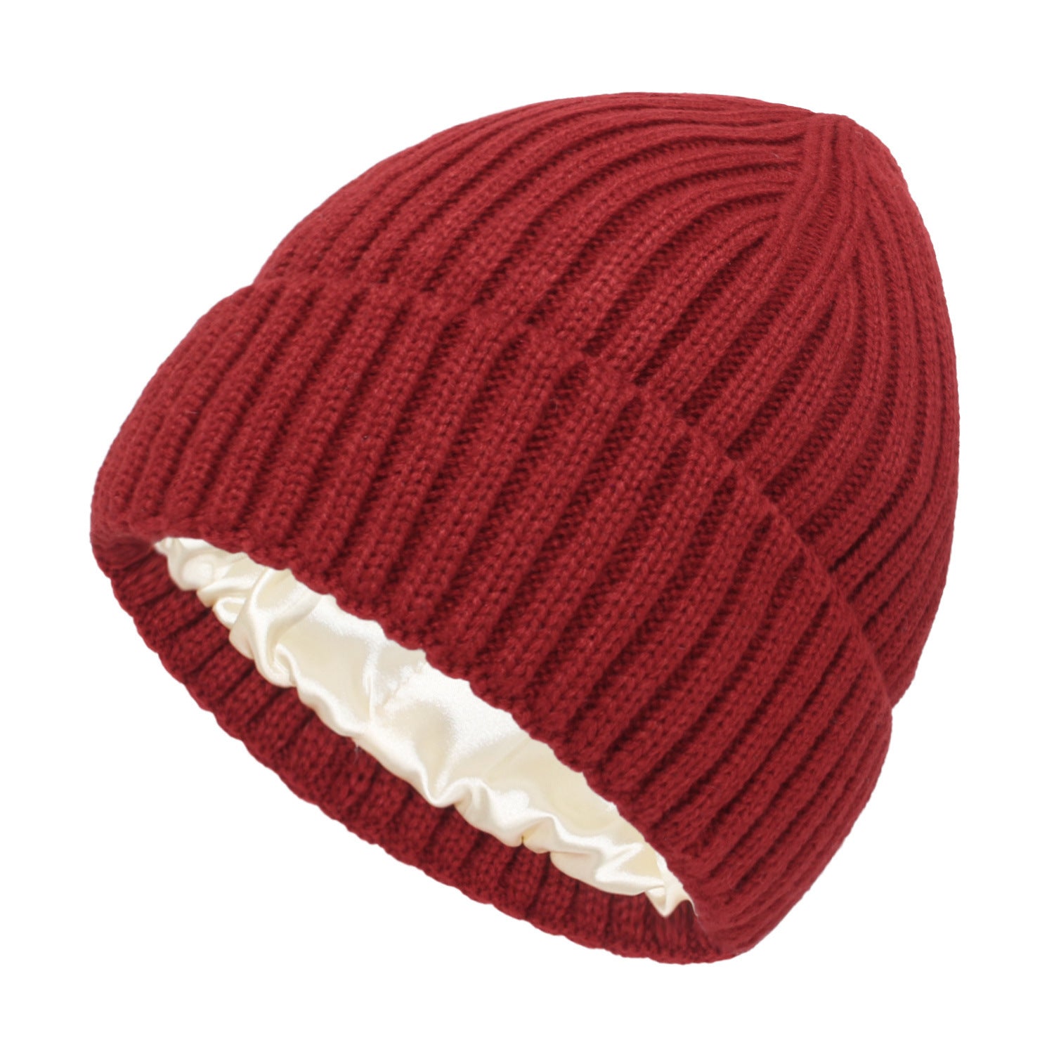 Soft Wool Beanie with Satin Lining
