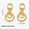 Everyday Wear Fade-Resistant Ring Earrings