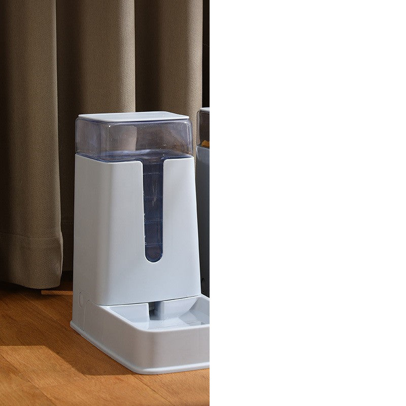 Automatic Pet Feeding Station: Double Bowl with Water Dispenser for Cats and Dogs