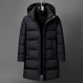 Men's Premium Mid-Length Down Jacket | Heavyweight Warm Fashion Coat
