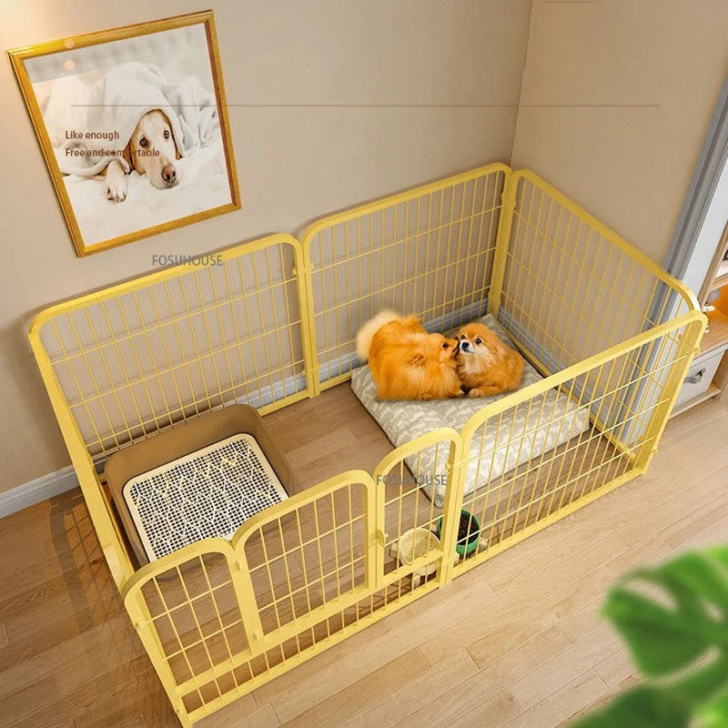 Wrought Iron Pet Fence: Modern Indoor Kennel & Isolation Door