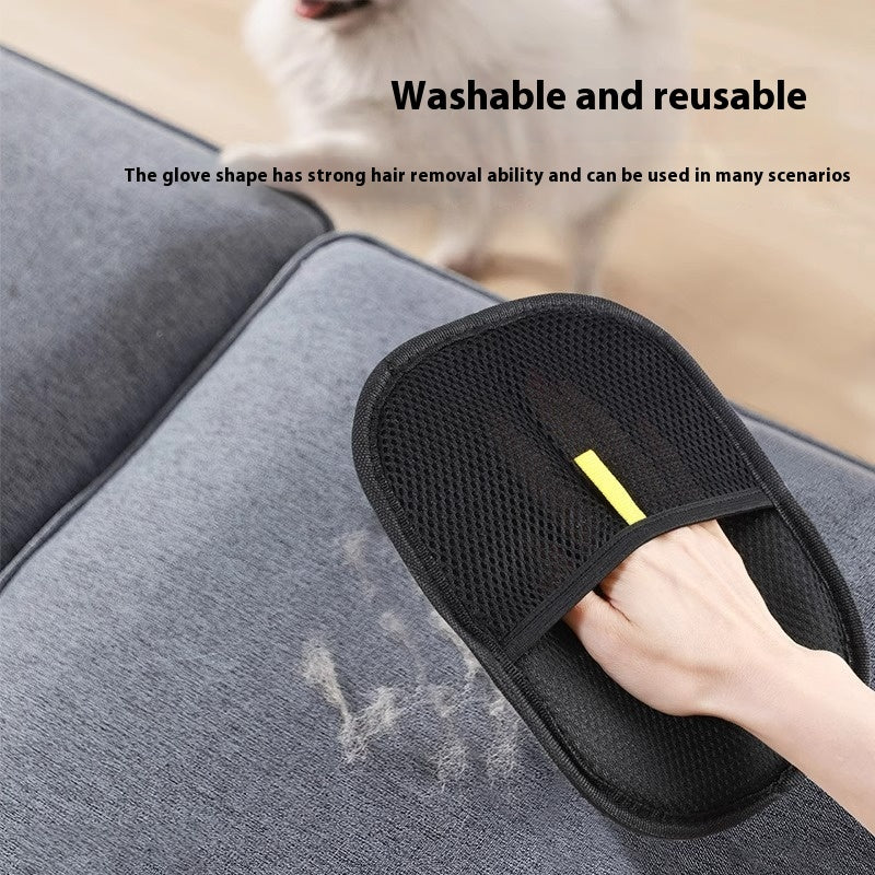 Pet Hair Remover Grooming Glove | Deshedding Brush Mitt for Dogs, Cats & Rabbits