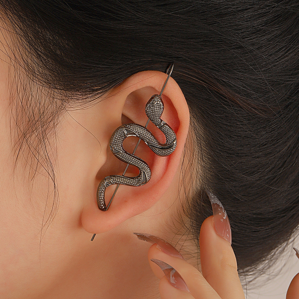 Unique Simulated Snake Drop Earrings