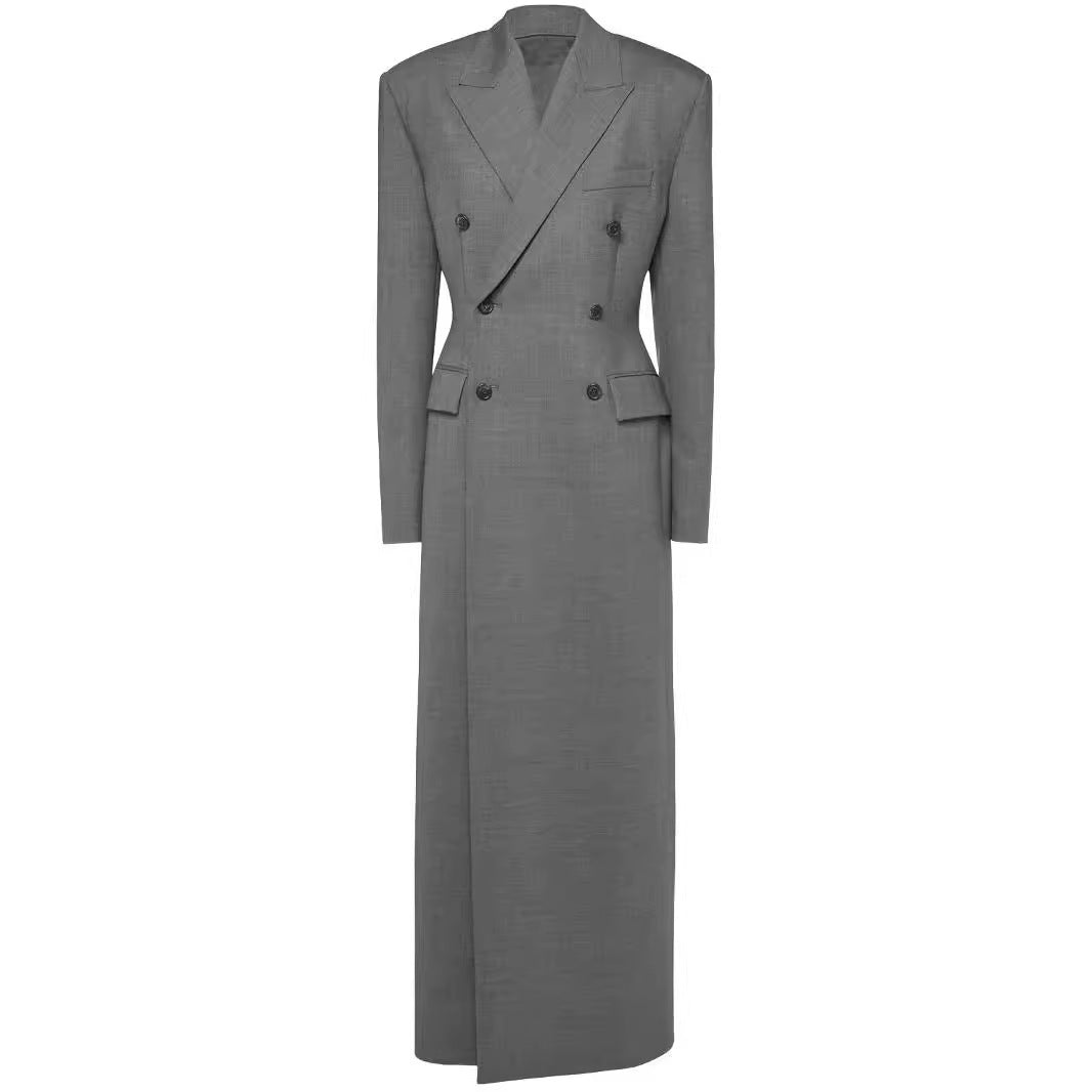 Women's Long Sleeve Padded Shoulder Suit Coat