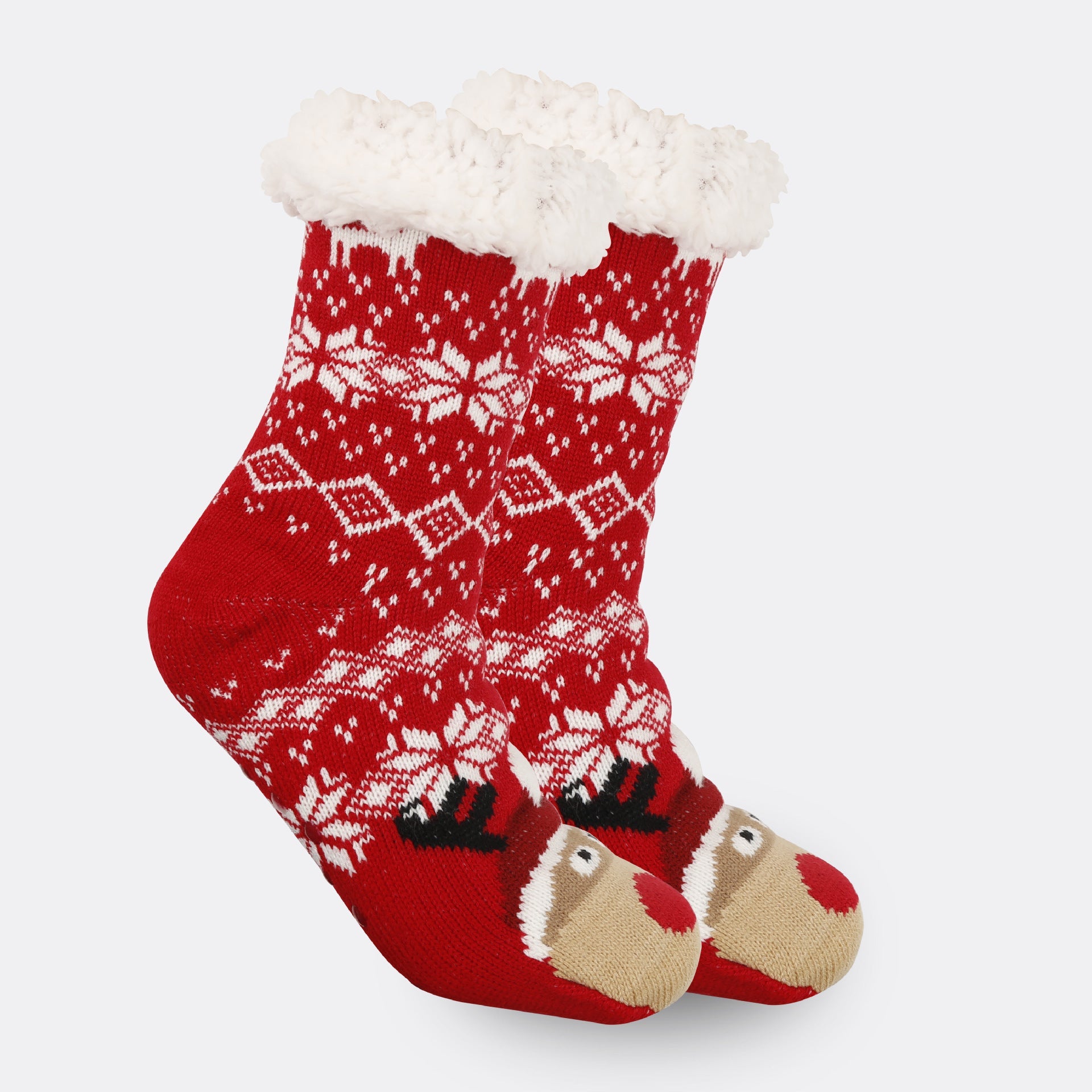 Festive Thermal Fleece-Lined Slipper/Room Socks