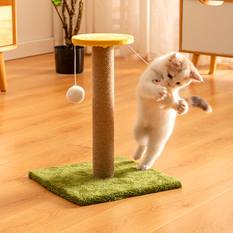 Durable Vertical Sisal Scratcher | Non-Shedding Anti-Scratch Post
